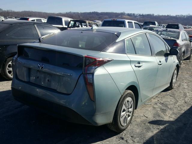 JTDKBRFU2G3022009 - 2016 TOYOTA PRIUS BLUE photo 4