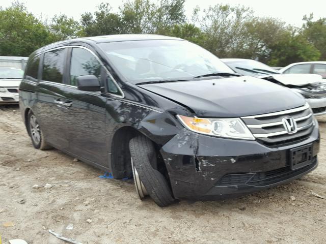 5FNRL5H68CB039221 - 2012 HONDA ODYSSEY EX BLACK photo 1