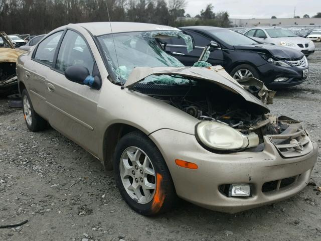 1B3ES56C72D609307 - 2002 DODGE NEON ES GOLD photo 1