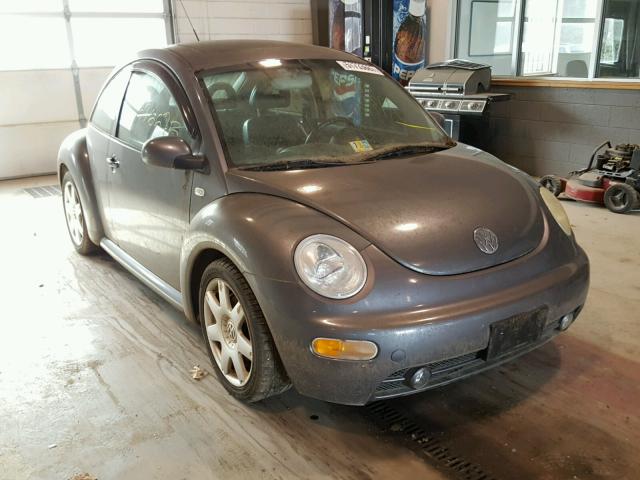 3VWDD21C42M407486 - 2002 VOLKSWAGEN NEW BEETLE GRAY photo 1