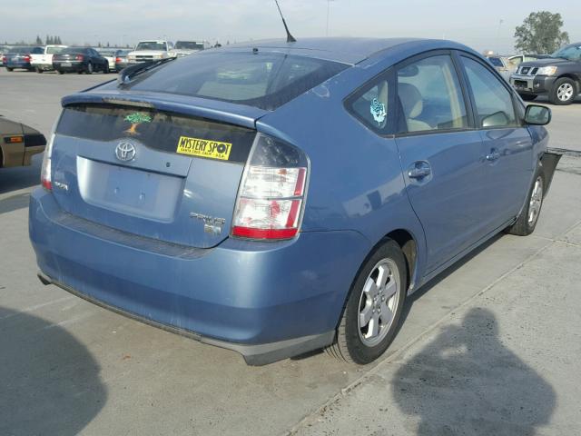 JTDKB20U653082467 - 2005 TOYOTA PRIUS BLUE photo 4