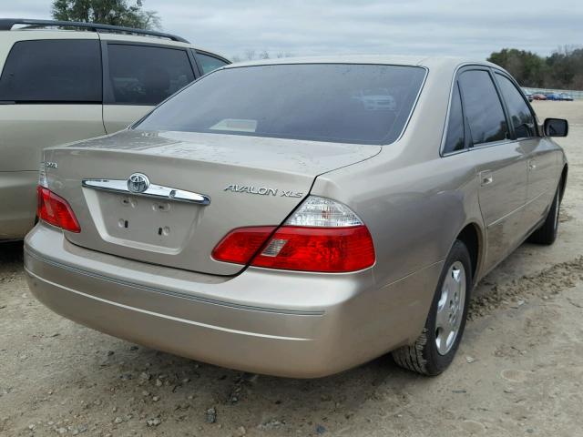 4T1BF28BX4U368897 - 2004 TOYOTA AVALON XL TAN photo 4