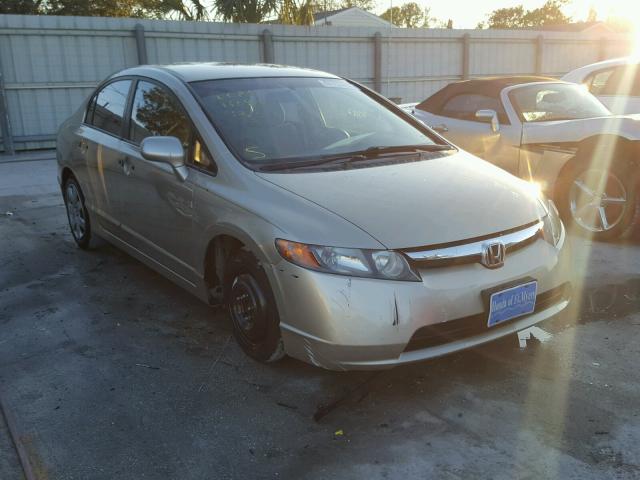 1HGFA16598L089580 - 2008 HONDA CIVIC LX TAN photo 1