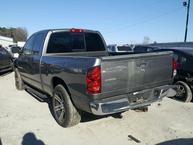 1D7HA18287S236136 - 2007 DODGE RAM 1500 S GRAY photo 3