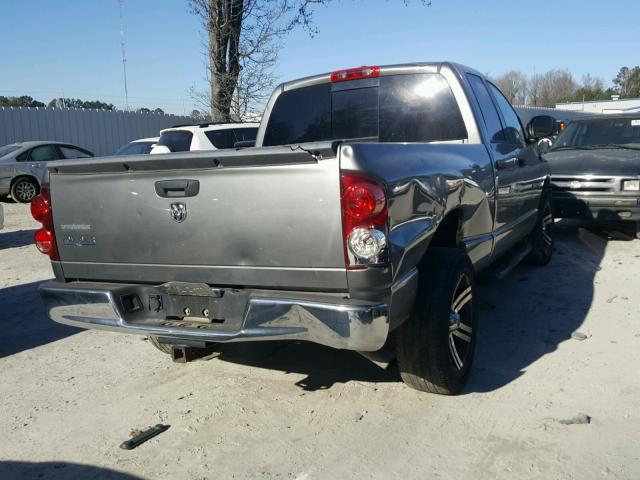 1D7HA18287S236136 - 2007 DODGE RAM 1500 S GRAY photo 4