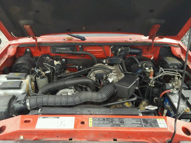 1FTYR14U21PA78381 - 2001 FORD RANGER SUP RED photo 7