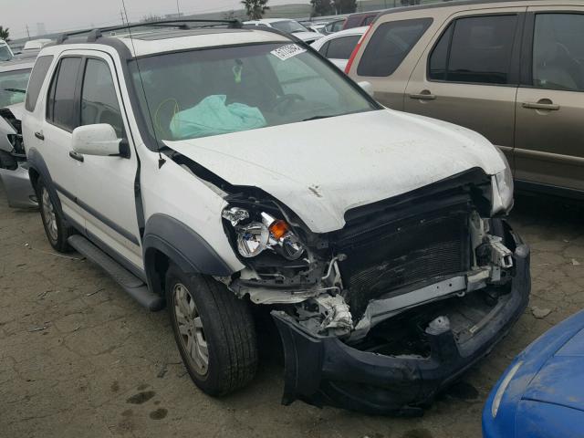 JHLRD78895C008329 - 2005 HONDA CR-V EX WHITE photo 1