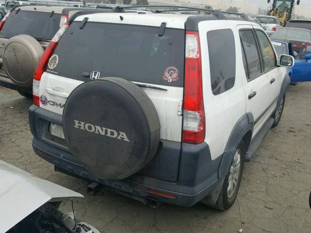 JHLRD78895C008329 - 2005 HONDA CR-V EX WHITE photo 4