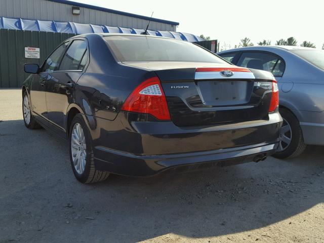 3FADP0L39BR131424 - 2011 FORD FUSION HYB BLACK photo 3