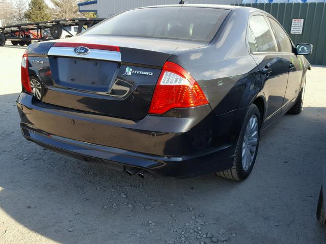 3FADP0L39BR131424 - 2011 FORD FUSION HYB BLACK photo 4