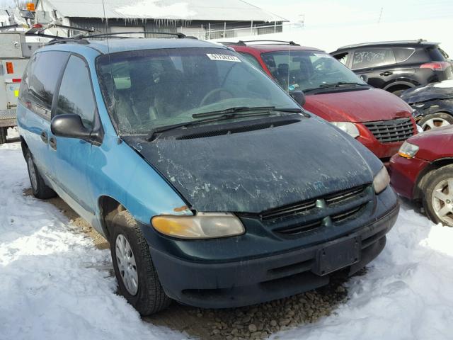 2P4FP2535WR628036 - 1998 PLYMOUTH VOYAGER BLUE photo 1