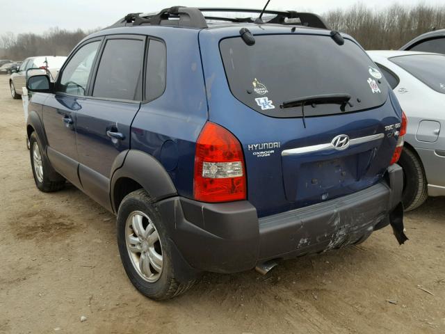 KM8JN12D46U320074 - 2006 HYUNDAI TUCSON GLS BLUE photo 3