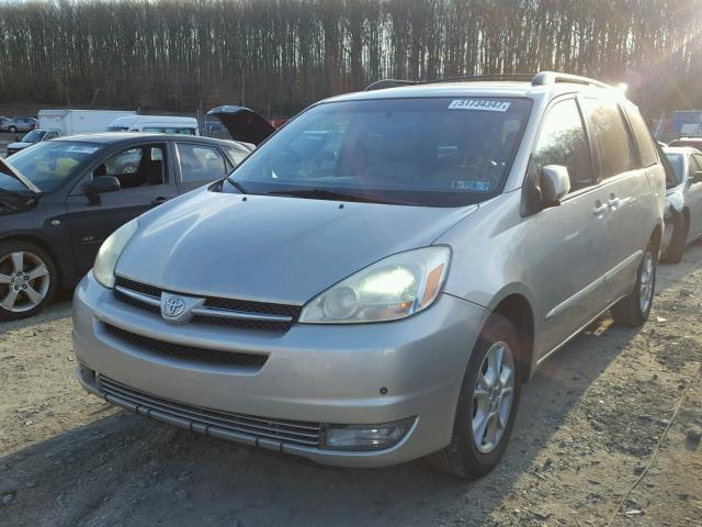 5TDBA22C55S040474 - 2005 TOYOTA SIENNA XLE BEIGE photo 2