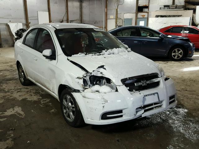 KL1TD5DE2BB216838 - 2011 CHEVROLET AVEO LS WHITE photo 1