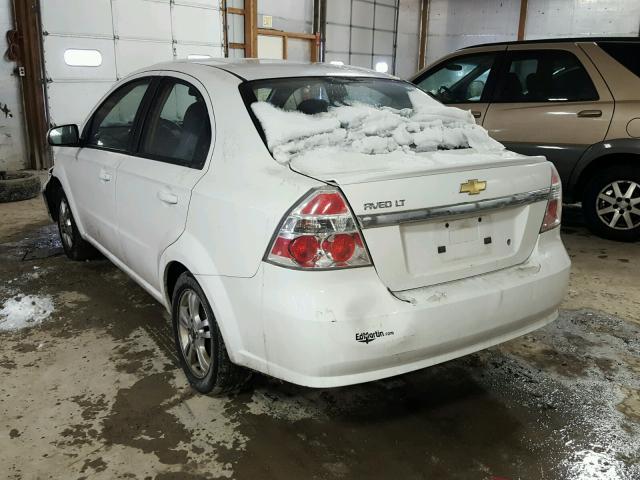 KL1TD5DE2BB216838 - 2011 CHEVROLET AVEO LS WHITE photo 3