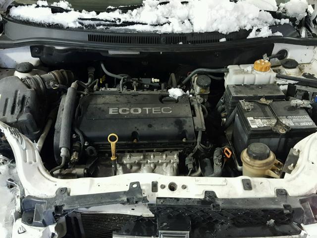 KL1TD5DE2BB216838 - 2011 CHEVROLET AVEO LS WHITE photo 7