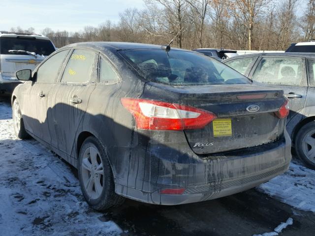 1FADP3F29EL397551 - 2014 FORD FOCUS SE BLACK photo 3