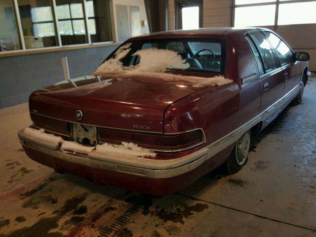 1G4BN52P2SR429989 - 1995 BUICK ROADMASTER BURGUNDY photo 4