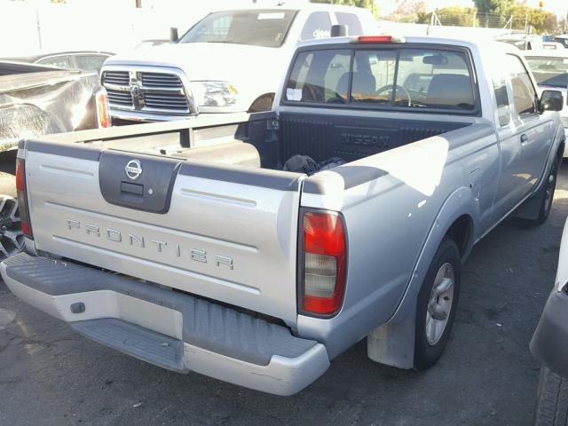 1N6DD26T93C446957 - 2003 NISSAN FRONTIER K SILVER photo 4