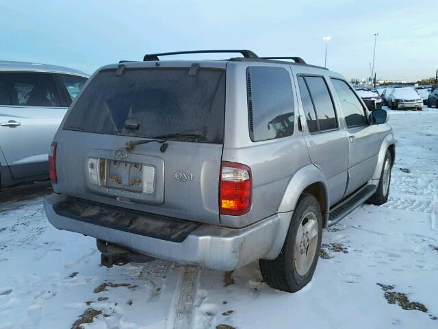 JNRDR07Y31W104712 - 2001 INFINITI QX4 SILVER photo 4