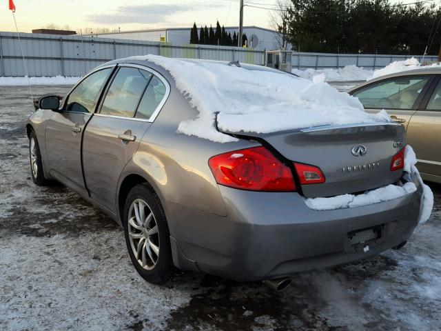 JNKBV61F57M805056 - 2007 INFINITI G35 SILVER photo 3