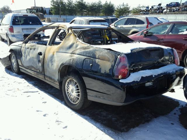 2G1WW15E729344431 - 2002 CHEVROLET MONTE CARL 黑色 照片 3
