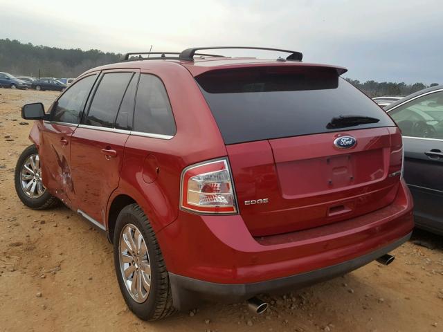 2FMDK39C58BA41823 - 2008 FORD EDGE LIMIT RED photo 3