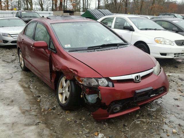 1HGFA16897L119850 - 2007 HONDA CIVIC EX RED photo 1