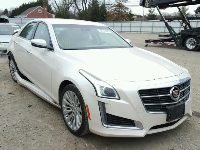 1G6AX5S34E0176497 - 2014 CADILLAC CTS LUXURY WHITE photo 1