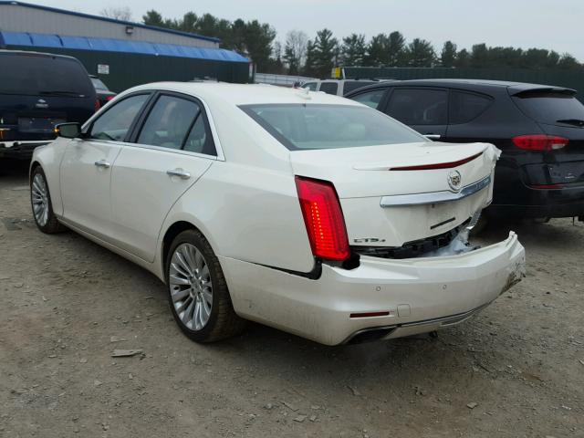 1G6AX5S34E0176497 - 2014 CADILLAC CTS LUXURY WHITE photo 3