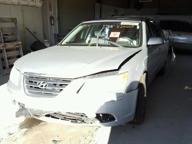 5NPET46C59H520359 - 2009 HYUNDAI SONATA GLS SILVER photo 2