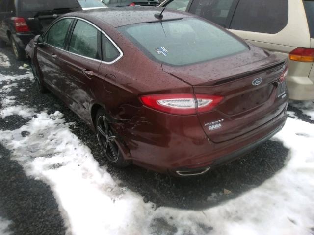 3FA6P0K95FR171665 - 2015 FORD FUSION TIT BURGUNDY photo 3