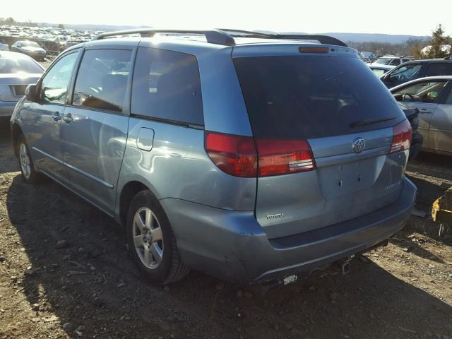 5TDZA23C24S176346 - 2004 TOYOTA SIENNA CE BLUE photo 3