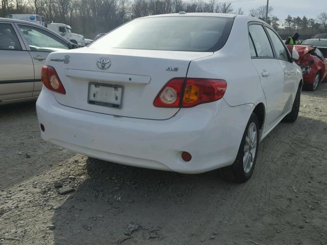 1NXBU40E39Z080699 - 2009 TOYOTA COROLLA BA WHITE photo 4