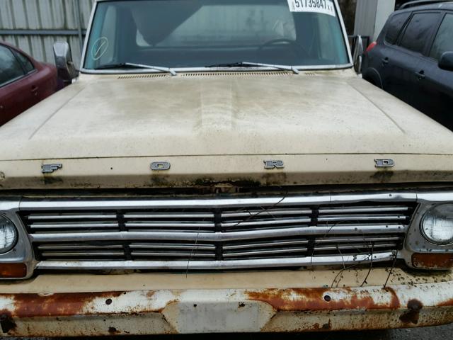 F25YRD03713 - 1968 FORD F-100 YELLOW photo 7