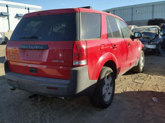 5GZCZ63414S834761 - 2004 SATURN VUE RED photo 4