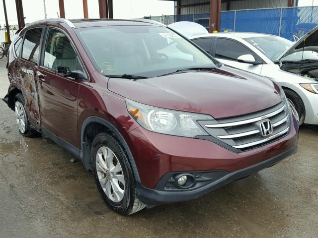 5J6RM3H74DL026937 - 2013 HONDA CR-V EXL BURGUNDY photo 1