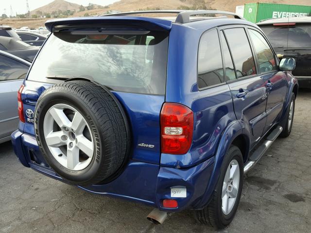 JTEHD20V150046003 - 2005 TOYOTA RAV4 BLUE photo 4