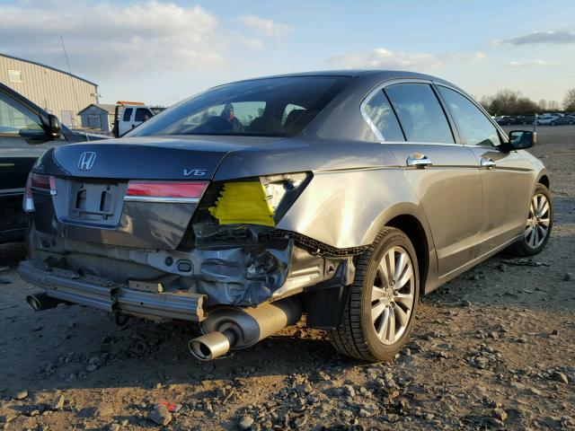 1HGCP3F78CA003856 - 2012 HONDA ACCORD EX GRAY photo 4