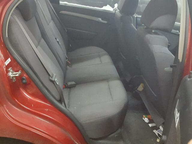 KL1TD56E99B402819 - 2009 CHEVROLET AVEO LS 红色 照片 6