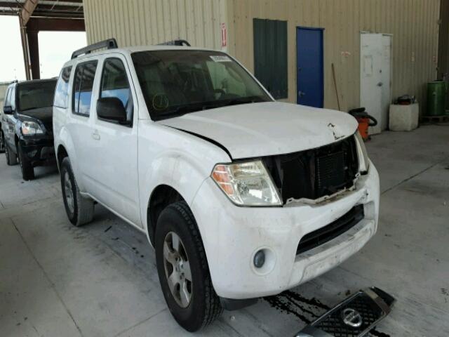 5N1AR18U08C602295 - 2008 NISSAN PATHFINDER WHITE photo 1