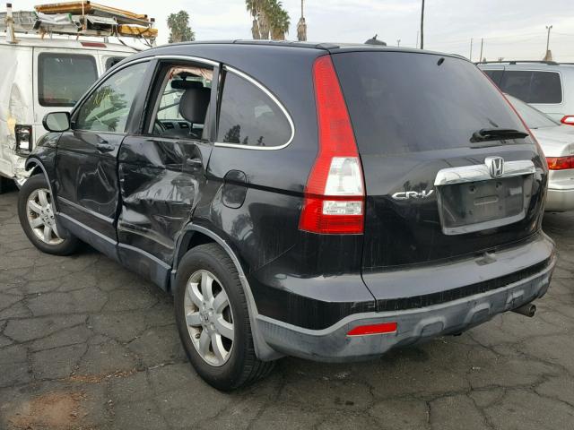 JHLRE38778C033425 - 2008 HONDA CR-V EXL BLACK photo 3