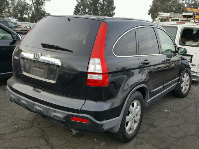 JHLRE38778C033425 - 2008 HONDA CR-V EXL BLACK photo 4