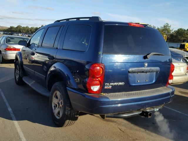 1D4HB48N04F168098 - 2004 DODGE DURANGO SL BLUE photo 3