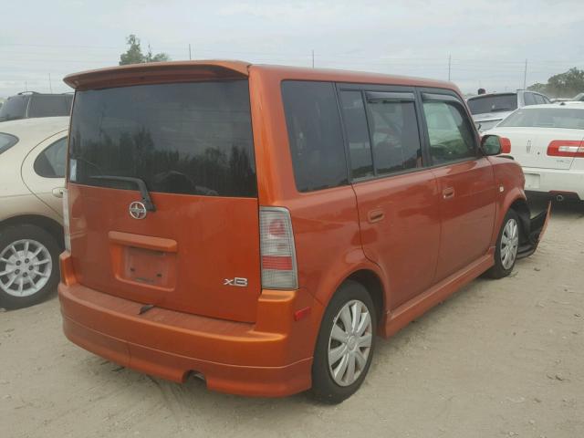 JTLKT324140163381 - 2004 TOYOTA SCION XB ORANGE photo 4