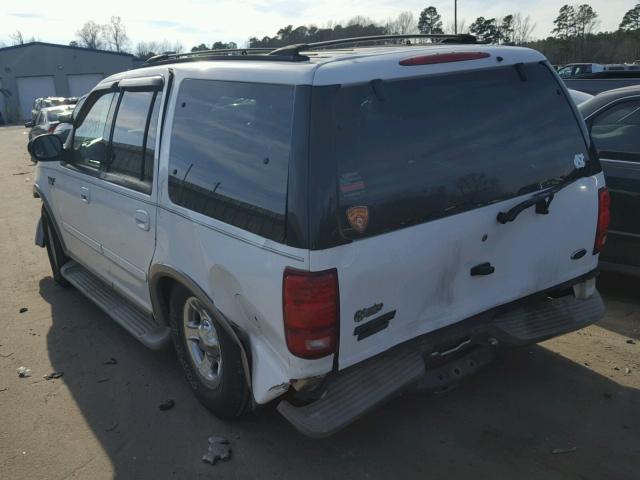 1FMRU17L0YLA96803 - 2000 FORD EXPEDITION WHITE photo 3