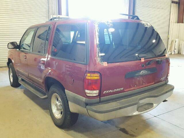 1FMZU34E3XUB05245 - 1999 FORD EXPLORER MAROON photo 3