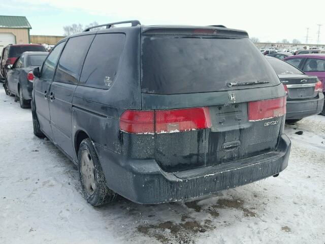 2HKRL18651H005633 - 2001 HONDA ODYSSEY EX GREEN photo 3