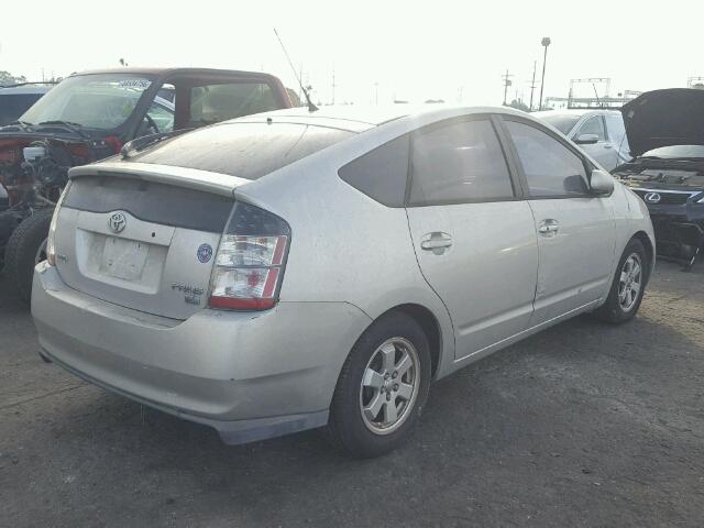 JTDKB20U053065020 - 2005 TOYOTA PRIUS SILVER photo 4