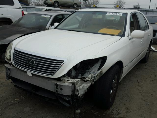 JTHBN36F840168559 - 2004 LEXUS LS 430 WHITE photo 2